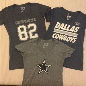Dallas Cowboys women shirts- lot of 3